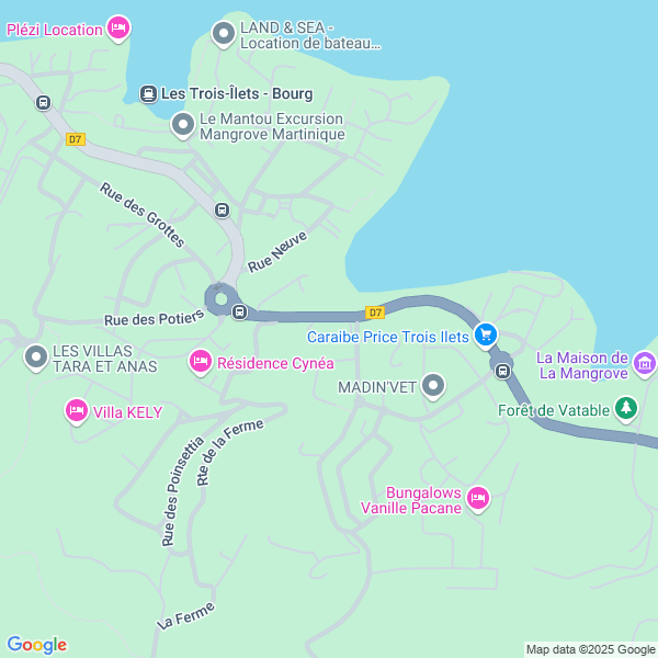 plan de l'agence Shiva les-trois-ilets