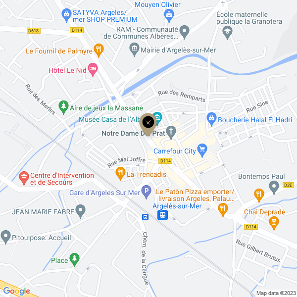 plan de l'agence Shiva argeles-sur-mer