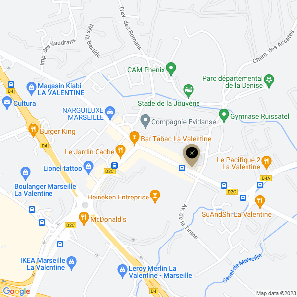 plan de l'agence Shiva marseille-11eme