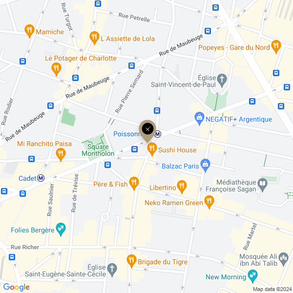 plan de l'agence Shiva paris-9eme-poissonniere