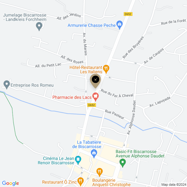 plan de l'agence Shiva biscarrosse