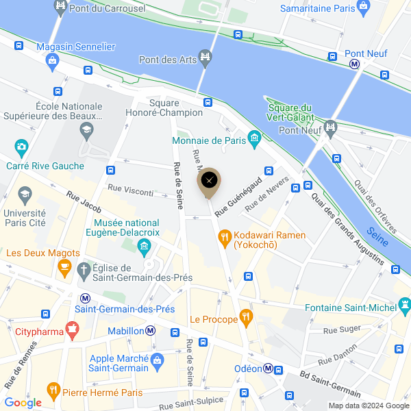 plan de l'agence Shiva paris-6eme-odeon