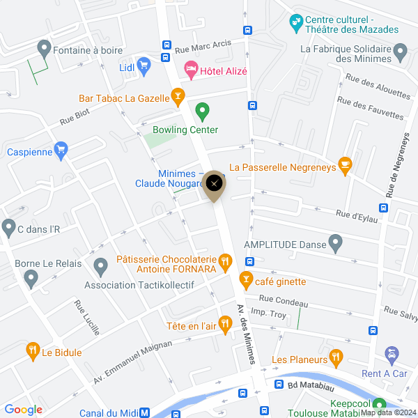 plan de l'agence Shiva toulouse-minimes