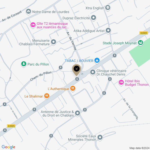 plan de l'agence Shiva thonon-les-bains