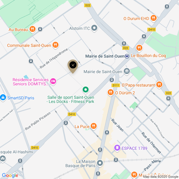 plan de l'agence Shiva saint-ouen-lavandieres