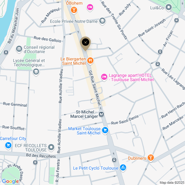 plan de l'agence Shiva toulouse-saint-michel