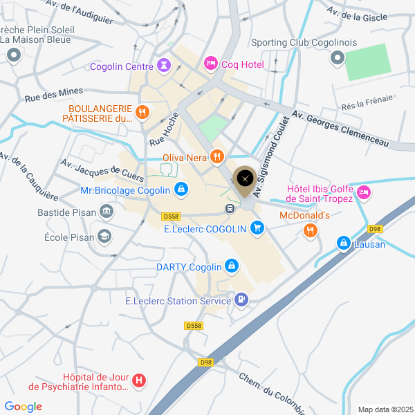 plan de l'agence Shiva st-tropez-cogolin