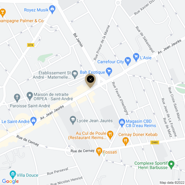 plan de l'agence Shiva reims-jean-jaures