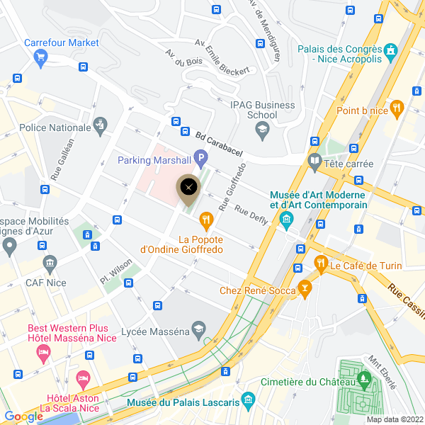 plan de l'agence Shiva nice-centre