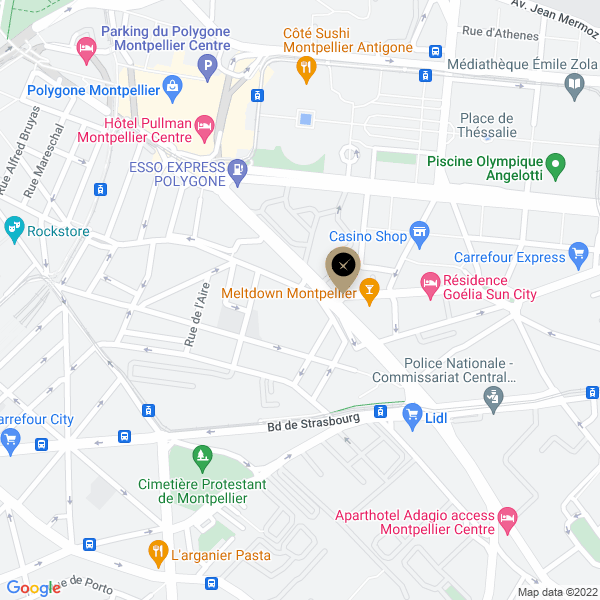 plan de l'agence Shiva montpellier-centre