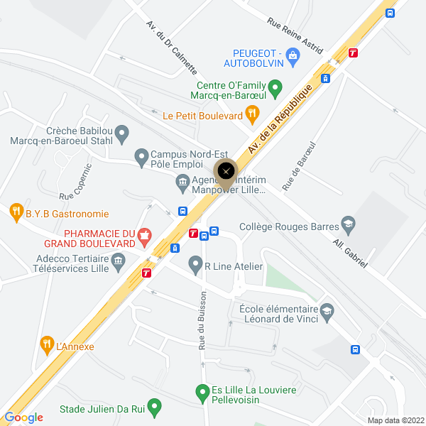 plan de l'agence Shiva marcq-en-baroeul