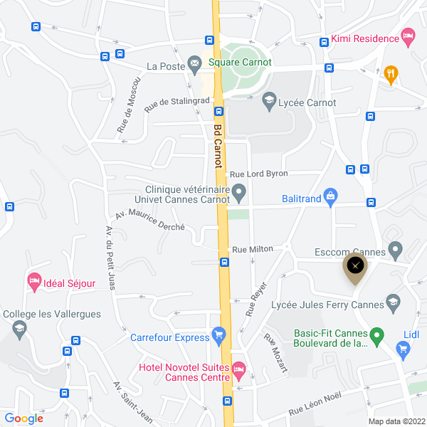 plan de l'agence Shiva cannes