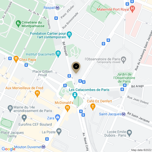 plan de l'agence Shiva paris-14eme-denfert