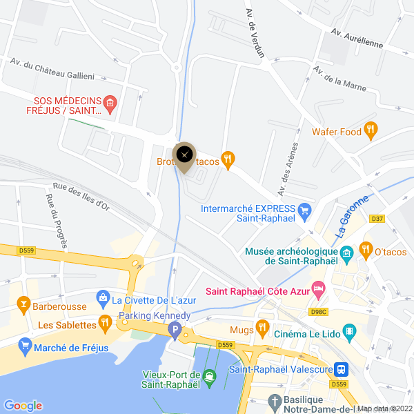 plan de l'agence Shiva saint-raphael