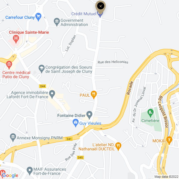 plan de l'agence Shiva la-martinique