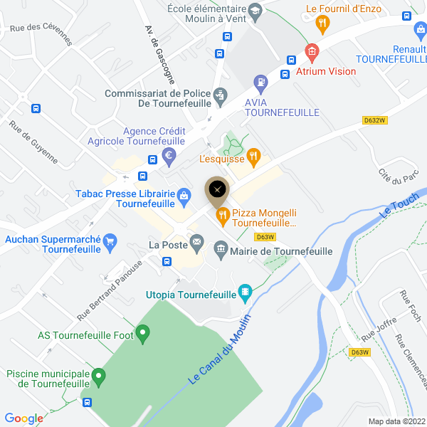 plan de l'agence Shiva tournefeuille