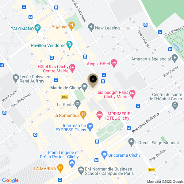 plan de l'agence Shiva clichy