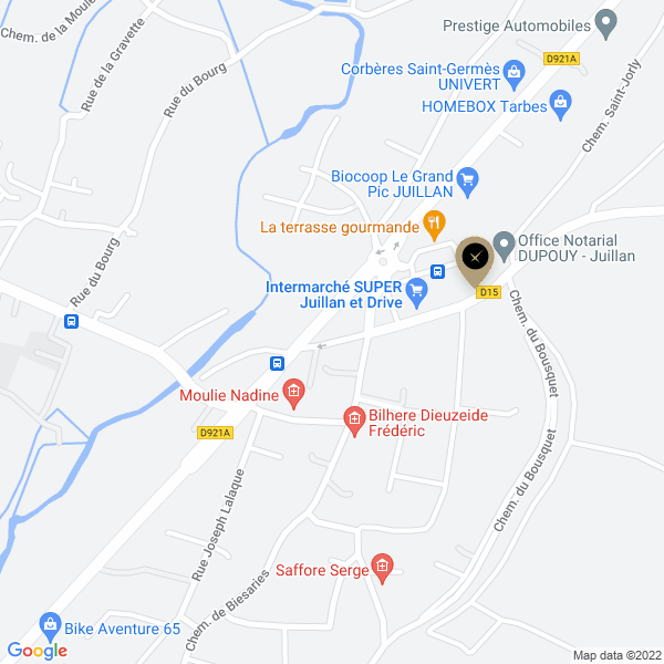 plan de l'agence Shiva tarbes