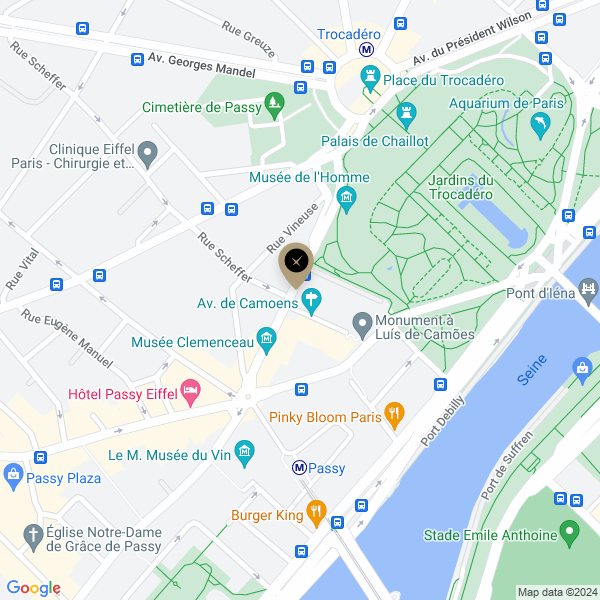 plan de l'agence Shiva paris-16eme-nord