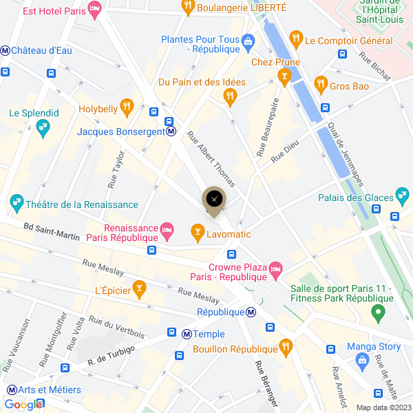 plan de l'agence Shiva paris-10eme-magenta