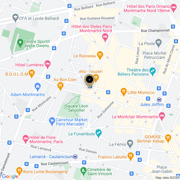 plan de l'agence Shiva paris-18eme-ordener