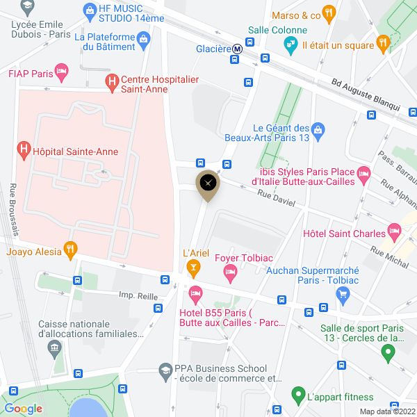 plan de l'agence Shiva paris-13eme-glaciere