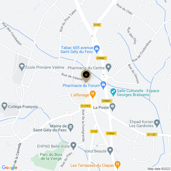 plan de l'agence Shiva saint-gely-du-fesc