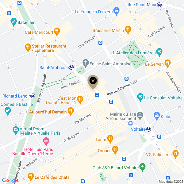 plan de l'agence Shiva paris-11eme-voltaire