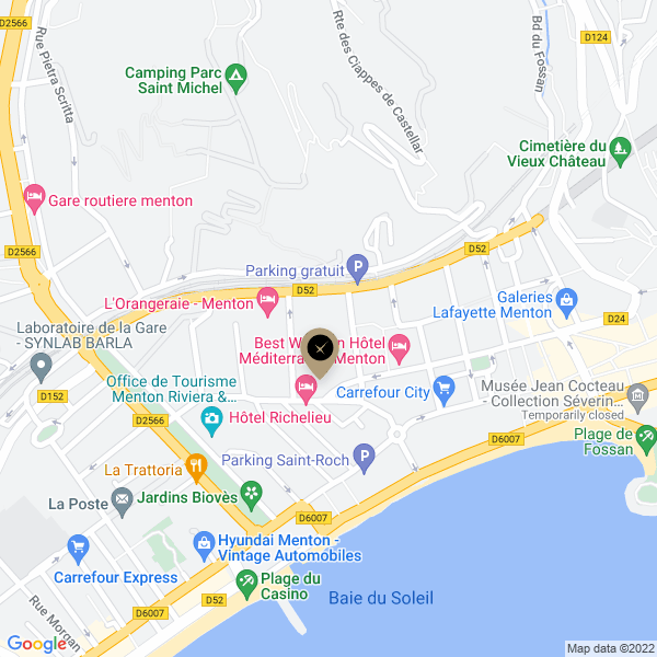 plan de l'agence Shiva menton