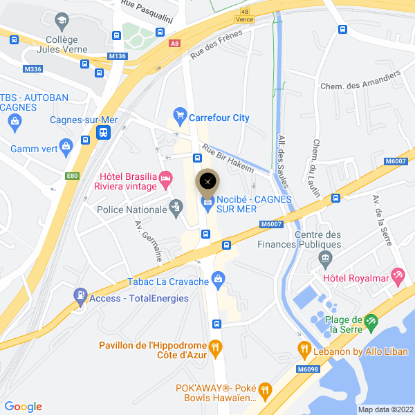 plan de l'agence Shiva cagnes-sur-mer