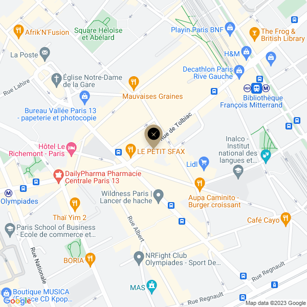 plan de l'agence Shiva paris-13eme-tolbiac