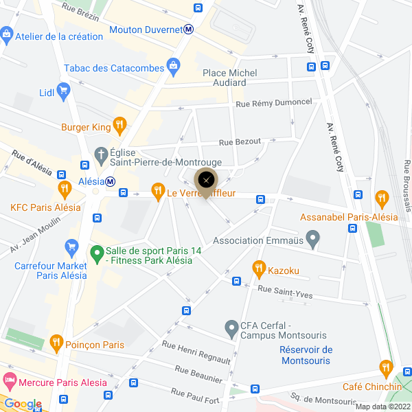 plan de l'agence Shiva paris-14eme-alesia