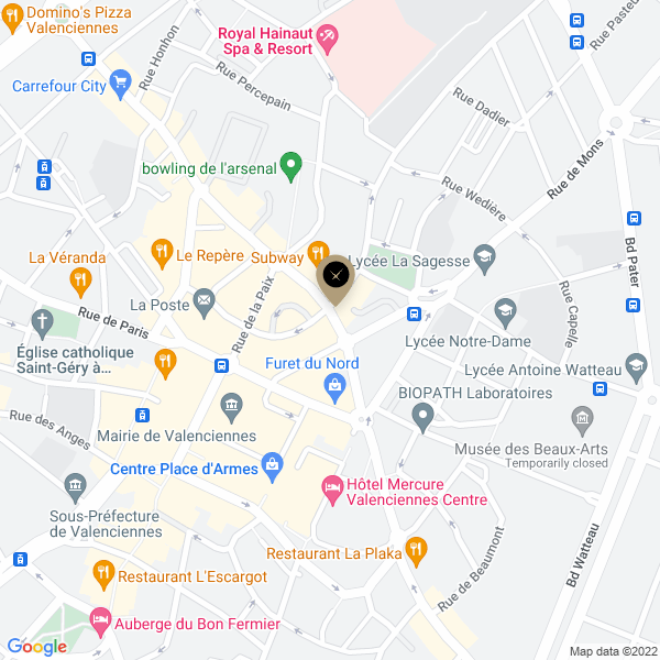 plan de l'agence Shiva valenciennes