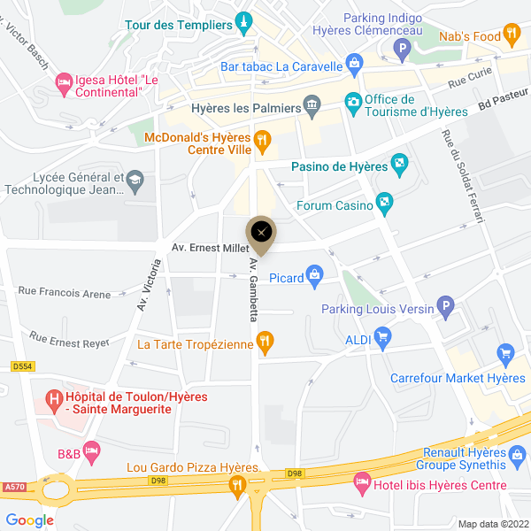 plan de l'agence Shiva hyeres