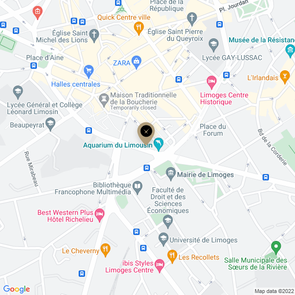 plan de l'agence Shiva limoges