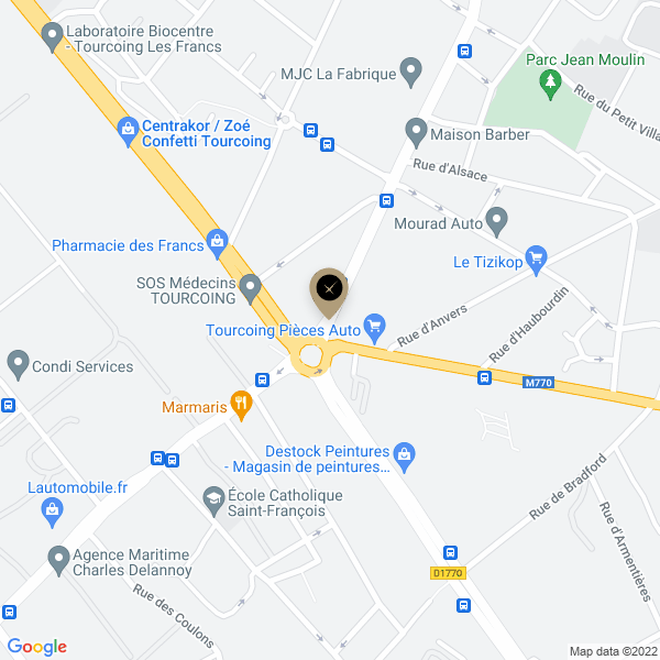 plan de l'agence Shiva tourcoing