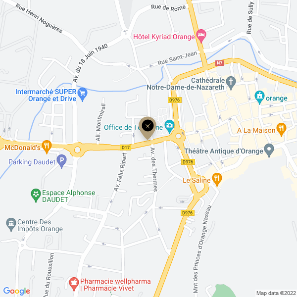 plan de l'agence Shiva orange