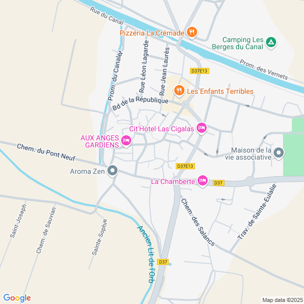 plan de l'agence Shiva beziers