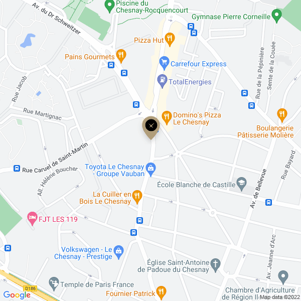 plan de l'agence Shiva le-chesnay