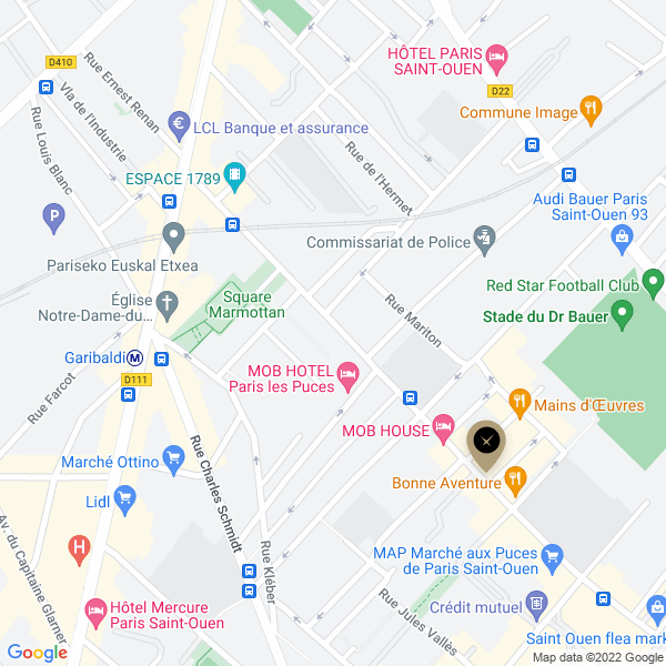 plan de l'agence Shiva saint-ouen-sur-seine