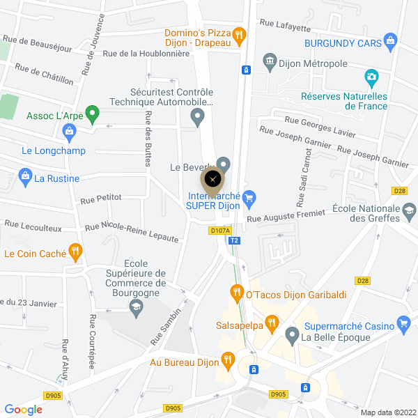 plan de l'agence Shiva dijon-nord