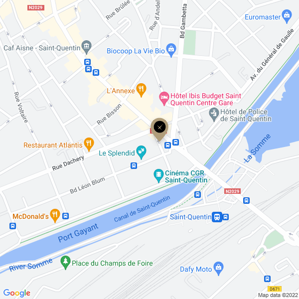 plan de l'agence Shiva saint-quentin
