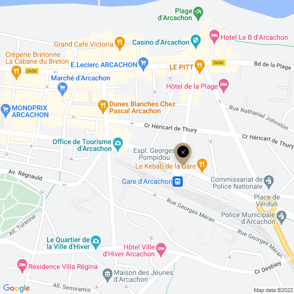 plan de l'agence Shiva arcachon