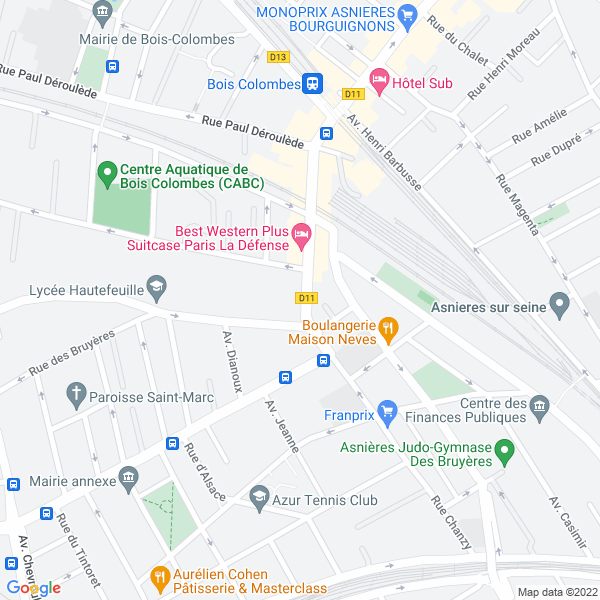 plan de l'agence Shiva bois-colombes