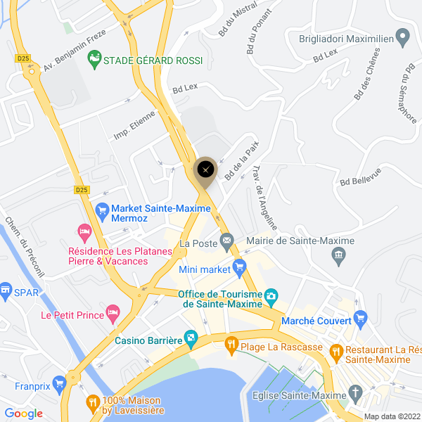 plan de l'agence Shiva sainte-maxime