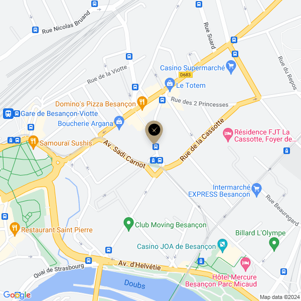 plan de l'agence Shiva besancon-flore