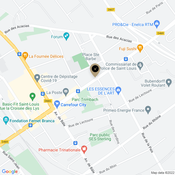 plan de l'agence Shiva saint-louis