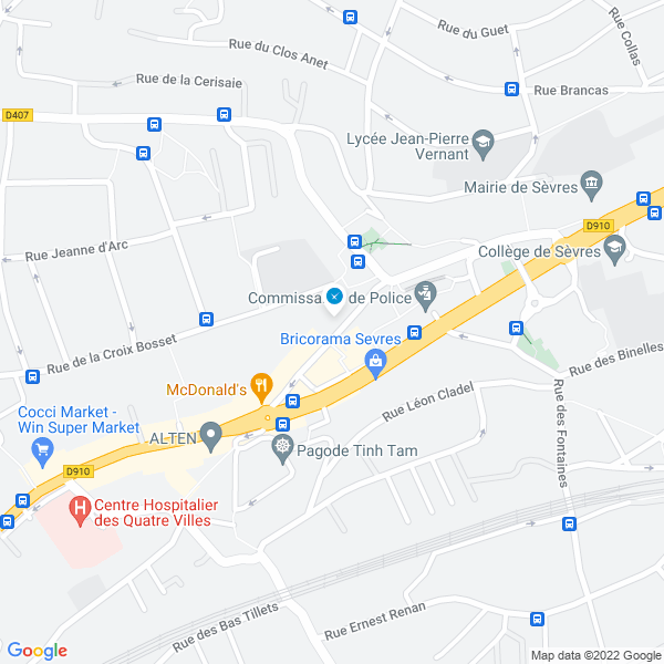 plan de l'agence Shiva sevres