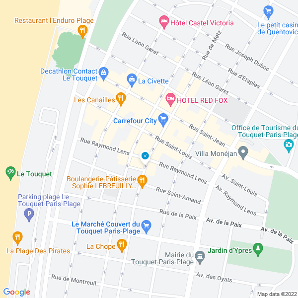 plan de l'agence Shiva le-touquet