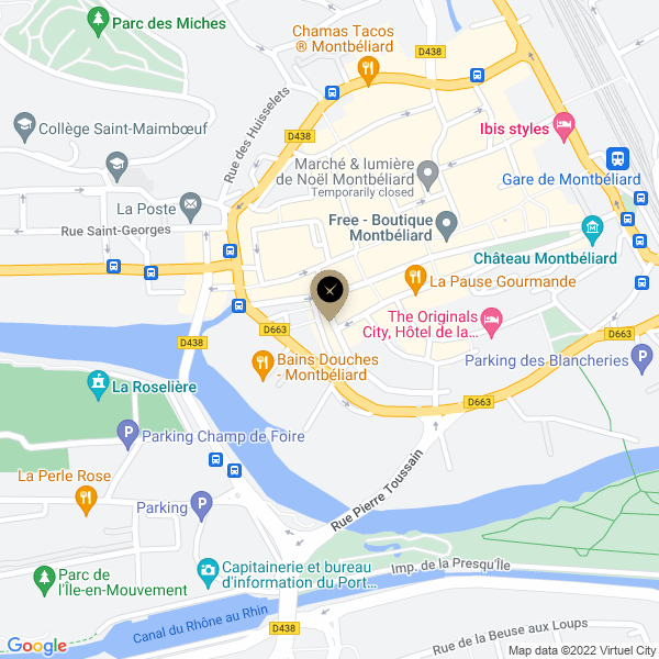 plan de l'agence Shiva montbeliard